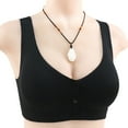 thumbnail image 1 of Quealent Bras For Women Full Coverage Sports Bras for Women Wirefree Padded Workout Yoga Gym Fitness Bra Medium Support,Black XL, 1 of 4