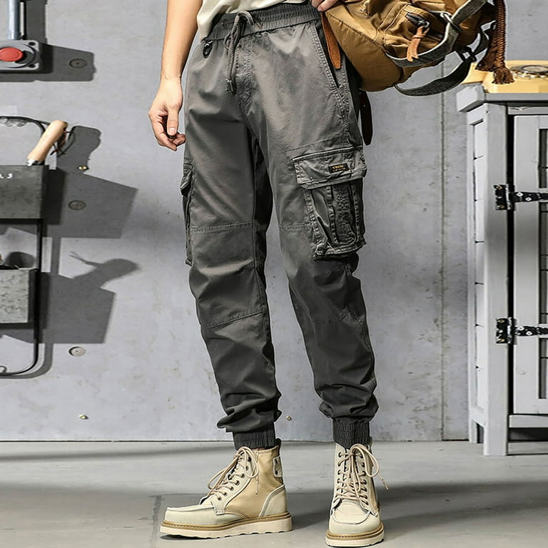 Amazon.com: Large Pocket Cargo Pants Winter Fleece Loose
