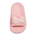 thumbnail image 1 of Quealent Cute Summer Slippers for Toddler Little Kids Boys Girls Beach Bathroom Slides Soft EVA Sole Waterproof Pink for Size 9.5, 1 of 8