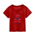 thumbnail image 1 of Quealent Fourth Of July Shirt Toddler Boy Girls Clothes Boys Outfit for Kids Independence Day Patriotic Gifts USA Outfit Tops Children Tshirt Red,7-8 Years, 1 of 3