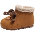 thumbnail image 1 of Quealent Girl's Boy's Winter Snow Boots Ankle Boots for Kids Boots Warm Furry Anti-Slip Brown for Size 11, 1 of 9
