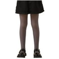 thumbnail image 1 of Quealent Girls Fleece Lined Tights Kids Warm Thermal Winter Thick Leggings Pantyhose Fake Translucent Pants for School Dress Gray for Size 9-12 Years, 1 of 7
