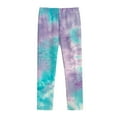 thumbnail image 1 of Quealent Girls' Leggings 2024 Fashion Baby Girl Pants High Waisted Flare Pants Yoga Pants Solid Color Bottoms Summer Leggings Trousers Light Blue,5-6 Years, 1 of 2