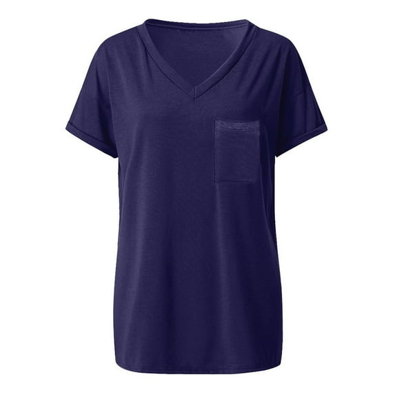 Quealent Girls Short Sleeve Shirts 2024 Clothes for Teen Girls Girl Striped Short Sleeve T Shirts Crewneck Loose Fit Casual Tops Navy,13-14 Years