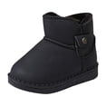 thumbnail image 1 of Quealent Girls Snow Boots Warm Winter Boots for Toddler/Little/Big Kids Black for Size 12.5, 1 of 8