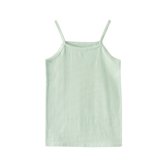 Quealent Girls Tank Tops 2024 Girl Summer Shirt Unisex Baby Sleeveless Overshirts Ultra Soft Comfortable Tank Top for Baby Boy Girl Green,18-24 Months