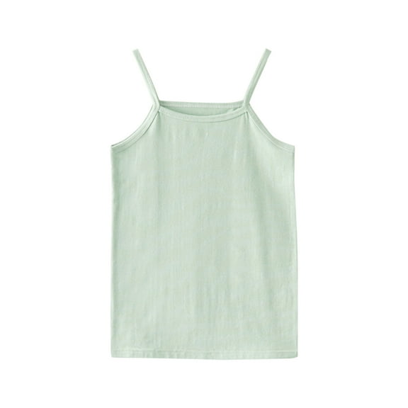Quealent Girls Tank Tops 2024 Girl Summer Shirt Unisex Baby Sleeveless Overshirts Ultra Soft Comfortable Tank Top for Baby Boy Girl Green,18-24 Months