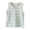 thumbnail image 1 of Quealent Girls Tops 2024 Kids Tops for Girls Toddler Baby Boys Girls Solid Tank Tops T-Shirts Undershirts Cotton Summer Sleeveless Vest Green,12-18 Months, 1 of 3