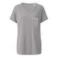 thumbnail image 1 of Quealent Girls Tops 2024 Teen Girl Gifts Print T Shirts Summer Short Sleeve Tops for Teen Girl Grey,15-16 Years, 1 of 4