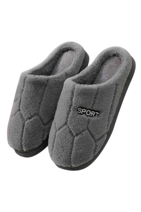 House Slippers for Men Womens Casual Shoes Mens Slippers Wide Width Womens Slippers for Womens Men Warm Shoes Soft House Slippers Grey,12