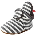thumbnail image 1 of Quealent Infant Baby Boy Girl Cozy Fleece Bootie Newborn Stay On Slipper Winter Warm Gripper Non-Slip Crib Shoes Gray for Size 3.5, 1 of 7