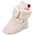 thumbnail image 1 of Quealent Infant Baby Boys Girls Soft Winter Warm Fleece Cozy Indoor Boots Cotton Non-Slip Booties Shoe Toddler Socks Crib shoes Khaki for Size Infant 3.5, 1 of 7