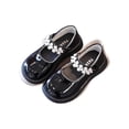 thumbnail image 1 of Quealent Infant Shoes 2024 Summer Soft Baby Boys Girls PU Leather Sandals Lightweight Anti-slip Summer Shoes Black,12, 1 of 5