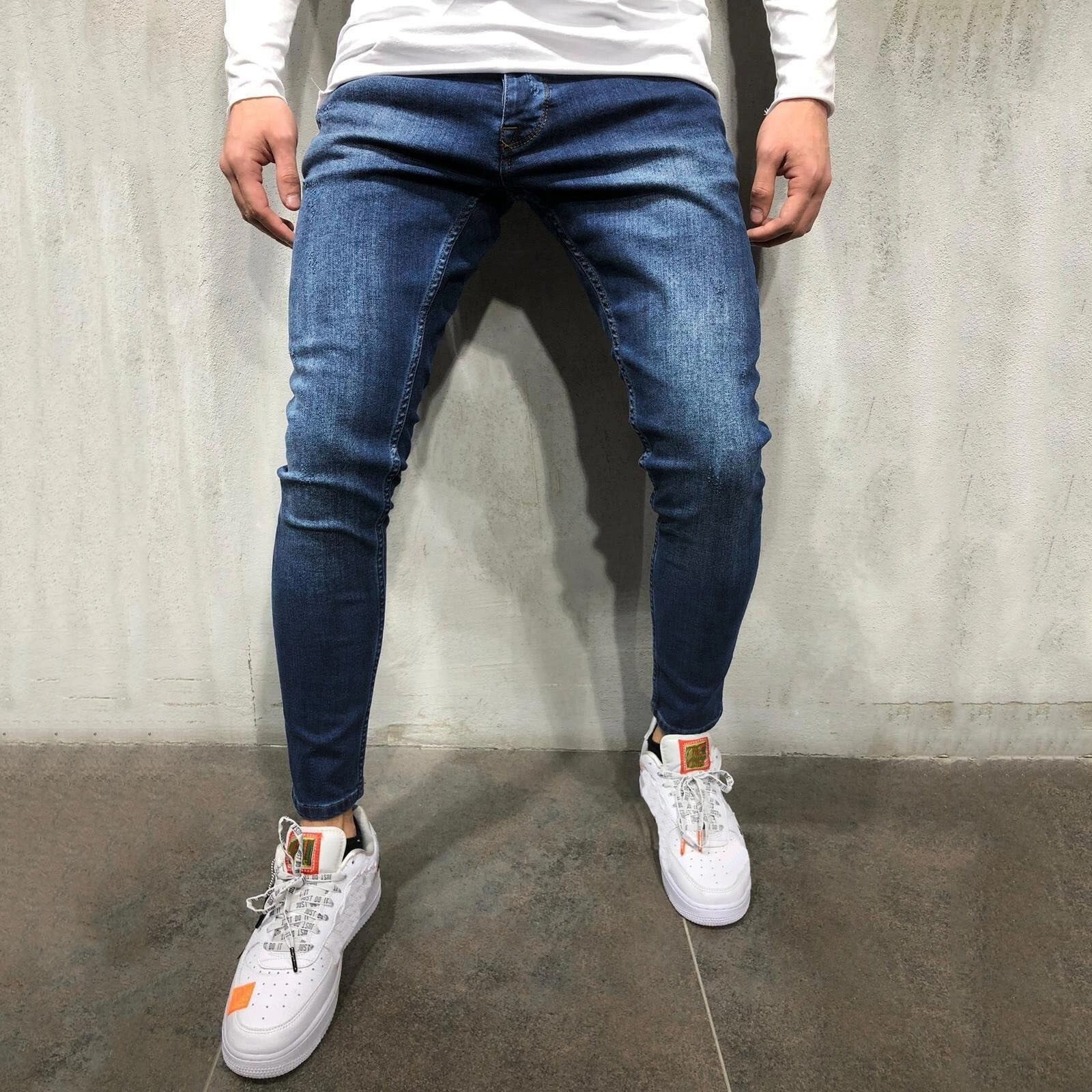 Pencil fit jeans for mens online shopping online