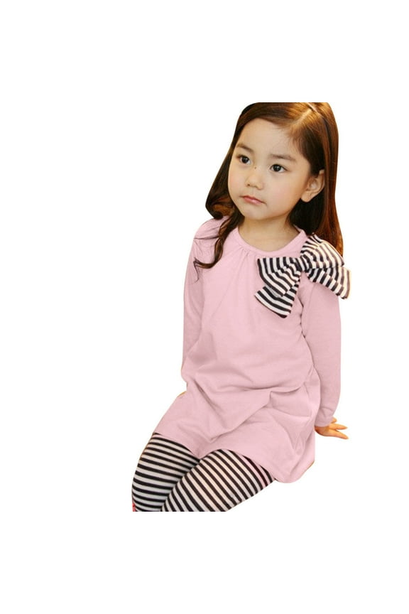 Kids Clothes Toddler Outfit Sets Toddler Girl Clothes Baby Ruffle Romper Floral Pants 2pcs Pink,2-3 Years