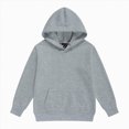thumbnail image 1 of Quealent Kids Cotton Hoodies Toddler Fall Pullover Hooded Medium Weight Sweatshirts with Pocket for Boys and Girls (Grey, 7-8 Years), 1 of 4