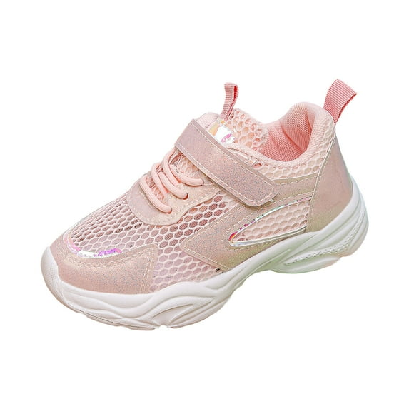 Quealent Kids Girl Comfortable Fashion Toddler Shoes Girls Sneakers for Outdoor School Running Walking Travel Girls Winter Toddler Shoes Girls Shoe Pink,Size 4.5