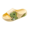 thumbnail image 1 of Quealent Kids Slides for Girls Boys Toddler Cloud Slides Animal Quick Drying Beach Slides Toddler Pool Shower Flip Flops Slippers Yellow for Size 1.5, 1 of 7