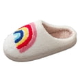 thumbnail image 1 of Quealent Kids Slippers Boys Girls Warm Winter House Slippers Fuzzy Soft Plush Bedroom Non-Slip Memory Foam Home Shoes White for Size 1.5, 1 of 8