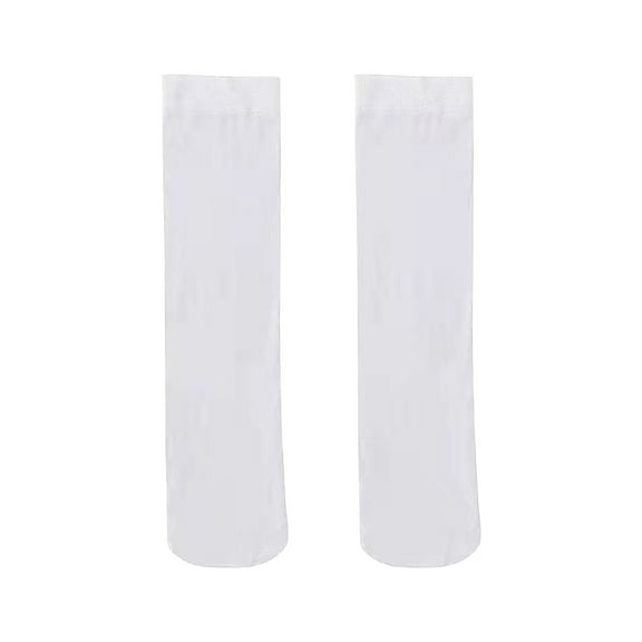 Quealent Kids Socks 2024 Boys Girl Socks Toddler Cotton Baseball Knee High Tube Socks Baby Girls Boys Sports Soccer Socks Kid School Uniform Stockings White,6-12 Years