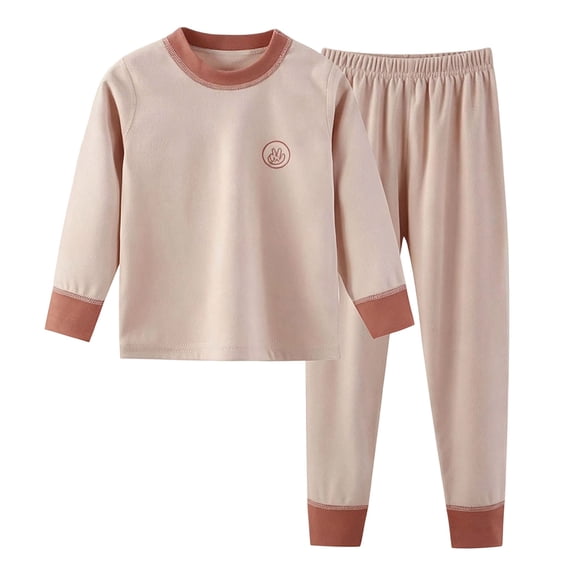 Quealent Kids Thermal Underwear Set Toddler Winter Base Layer Ultra Soft Long Johns for Little Big Boys Girls (Pink, 1-2 Years)
