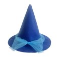 thumbnail image 1 of Quealent Kids Witch Hat Girls Lace Halloween Hat for kids Youth Teens Halloween Decorations Party (Blue, One Size), 1 of 7