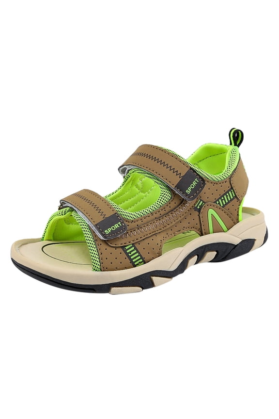Little Kid Boys Sandal Kid Pool Slides Summer Boys Girls Sandals Walking Shoes Kids Toddler Slides Sandals Unisex Children Size 5 Toddler Shoes Green 13.5