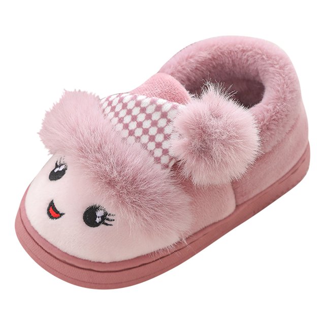 Quealent Little Kid Girls Shoes House Shoes Children Cotton Slippers
