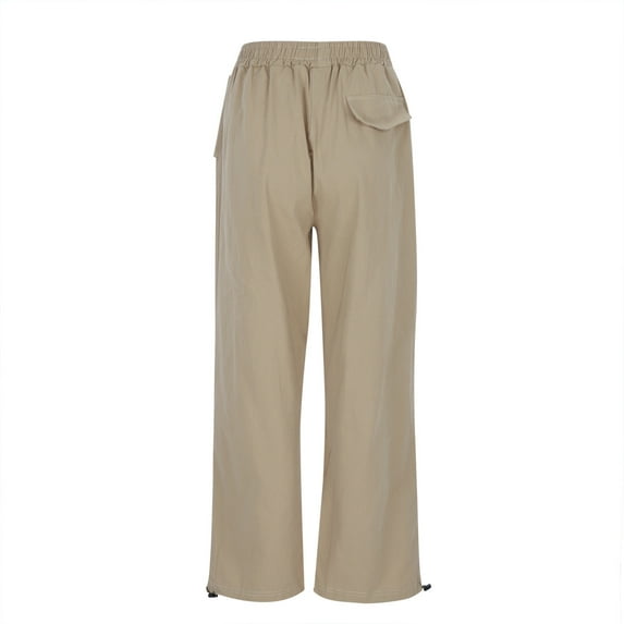 Quealent Long Pants for Girls 2024 Fashion Girls Pajamas Summer Baby Girls Solid Color Bell Bottomed Pants Khaki,6-7 Years