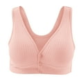 thumbnail image 1 of Quealent Maternity Bras Pregnancy Ladies Comfortable Breathable Women's Maternity Nursing Comfort Bra Seamless Wireless Bras Women Sleep Bralette Pink,XL, 1 of 4