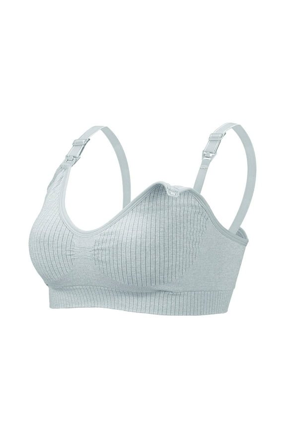 Maternity Bras Pregnancy Maternity Clothes for Women Nursing Bras for Breastfeeding Women Feeding Nursing Pregnant Maternity Bra Breastfeeding Underwear Blue,M
