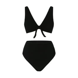 Maternity Swimsuit Women s Maternity Soild Swimsuit Tropical Halter Boyshorts Bowknot Swimsuit Swimwear Set Womens Swimsuits Black L