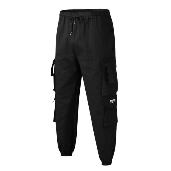 Quealent Men's Pants Casual Summer Men's Fit Comfort Stretch Chino Pant (Black,3XL)