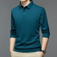 thumbnail image 1 of Quealent Men's Polo Shirts Big and Tall Men's Polo Shirts Men's Polo Shirts Longs Sleeve Casual Slim Fit Workout Shirts (Green,L), 1 of 5