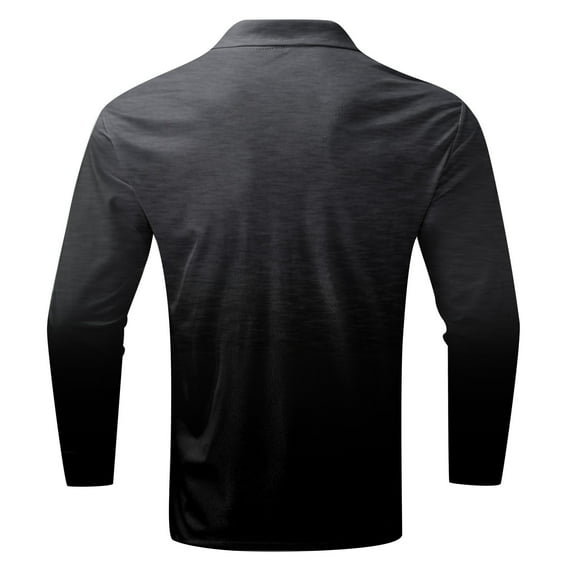 Quealent Men's Polo Shirts Mens Polo Winter Shirts Long Sleeve Men's Polo Shirt Men's Casual Shirt (Grey,XXL)