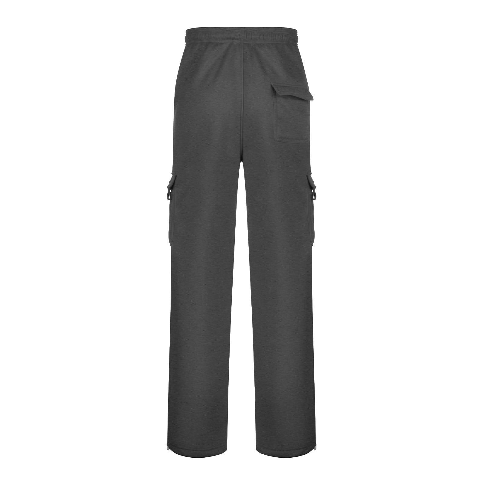 Quealent Sweat Pants Mens Long Lined Winter Cargo Pants Sweatpants Truck  W/Elastic Waistband, Leg Bottom Drawstring,Yellow 3XL