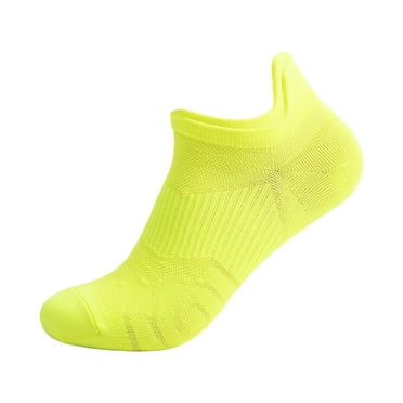 Quealent Mens Ankle Socks Athletic Cushioned Breathable Low Cut Tab With Arch Support (Green,One Size)