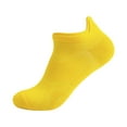 thumbnail image 1 of Quealent Mens Ankle Socks Athletic Cushioned Breathable Low Cut Tab With Arch Support (Yellow,One Size), 1 of 3