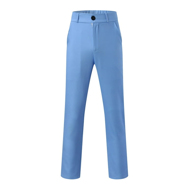 Quealent Mens Pants Casual Big and Tall Men Casual Trousers Winter Pants  Outfits (Sky Blue,XL) 
