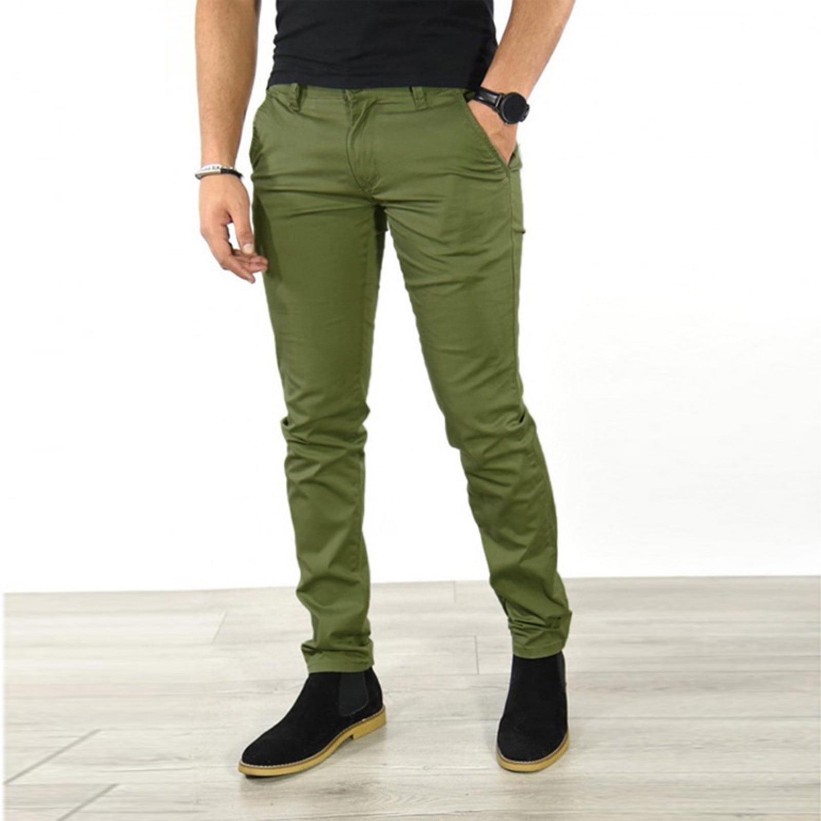 Green pants sale men