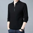 thumbnail image 1 of Quealent Mens Polo Winter Shirts Long Sleeve Big and Tall Mens Polo Shirts Long Sleeve Men's Sport Polo Shirt for Winter Tops Polo (Black,XL), 1 of 5