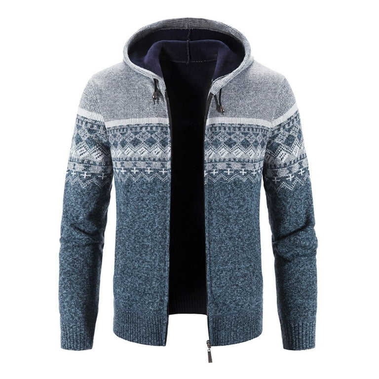 Quealent Mens Zip Up Cardigan Sweater Big and Tall Men s Shawl Collar Cardigan Sweater Slim Fit Button Down Cable Knitted Sweater with Pockets Mens White Cardigan Sweaters with Buttons Walmart