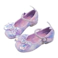 thumbnail image 1 of Quealent Princess Shoes Toddler Dress Shoes for Girls with High Heels - Comfortable & Stylish (Size 2-13) Purple for Size 1.5, 1 of 9