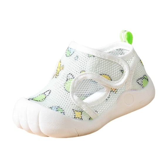 Quealent Quick Dry Water Shoes for Toddlers, Lightweight Aqua Socks Green for 5.5