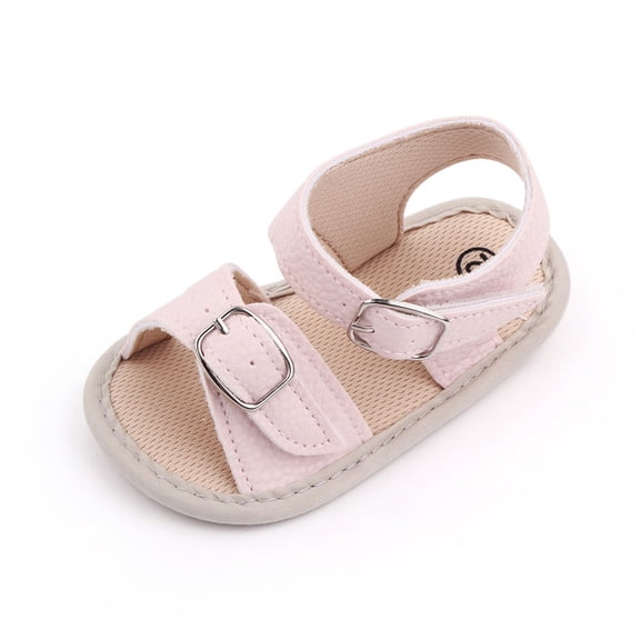 Quealent Shoes 2024 Summer Soft Baby Boys Girls Sandals Summer Outdoor Shoes Lightweight Soft Anti-Slip Sole Toddler Shoes Red,5