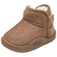 thumbnail image 1 of Quealent Slip Resistant Girls Snow Boots Winter Boots Warm Kids Snow Boots Boys Snow Boots Faux Furry Suede Hiking Boots Khaki for Size 6.5, 1 of 5