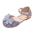 thumbnail image 1 of Quealent Sparkle Butterfly Shoes for Toddler and Little Girls Birthday Shoes Purple for Size 11.5, 1 of 9