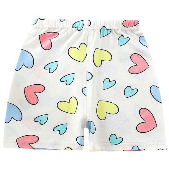 Quealent Toddler Baby Boy Shorts Cotton Elastic Waist Breathable Dinosaur Clothes Sizes 9M-5T Kids Comfortable Playwear (White, 18-24 Months)