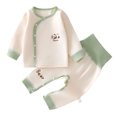 thumbnail image 1 of Quealent Toddler Baby Boys Girls Sung Fit Sleepwear Pajamas 2pcs Pjs Set (Light Green, 6-9 Months), 1 of 8