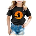 thumbnail image 1 of Quealent Toddler Boy Girl Halloween Shirt Funny Ghost Face T-Shirt Happy Spooky Season Outfit Cute Short Sleeve Tees Fall Tops (Black, 4-5 Years), 1 of 5